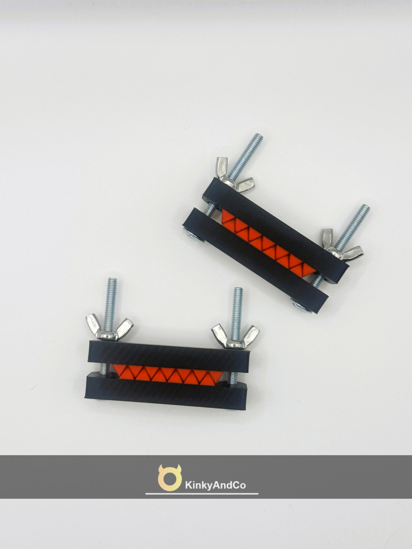Spiked Nipple Press - Red & Black (pair)
