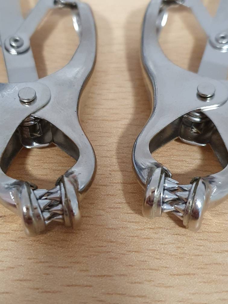 Spiked Nipple Clamps with Ring attachments