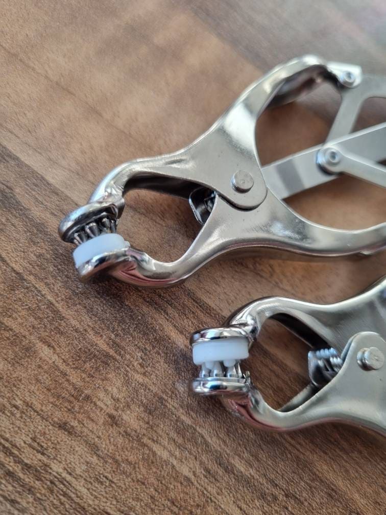 Spiked Nipple Clamps - half pad & half spikes