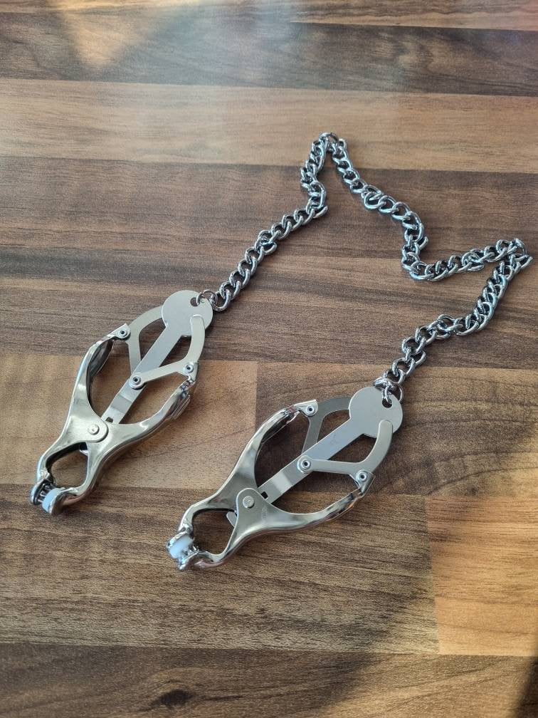 Spiked Nipple Clamps - half pad & half spikes